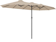 ® Ombrellone UV 80+ XXL 460x270 cm Idrorepellente con Manovella inlc. Custodia Parasole Giardino Terrazza