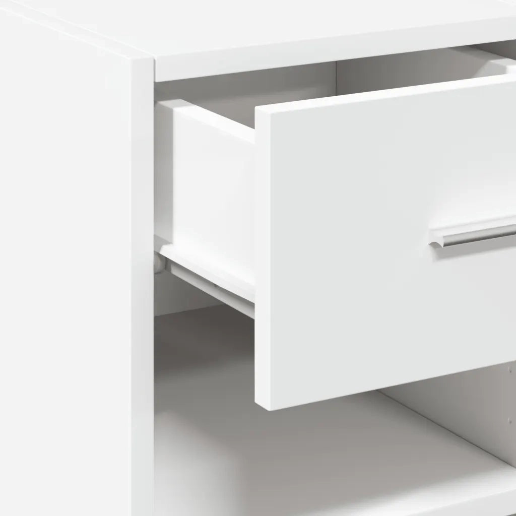 vidaXL Credenza Bianca 40x42,5x93 cm in Legno Multistrato