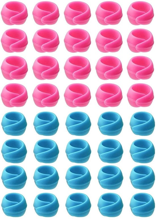Supporto per bobina 40 pezzi - Clip di fissaggio per bobina - Organizzatore di cavi - Fissaggio clip per bobina - Adatto per macchine per cucire e per nastri - Dimensioni 2,8 x 2,8 cm - Clip per bobina