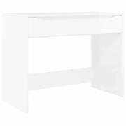 Scrivania | Tavolo da Ufficio Bianco Lucido 100 x 50 x 78 cm Legno ingegnerizzato