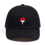 Cappellini da baseball neri con ricamo di Naruto