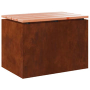 Panchina da Giardino | Panca da Giardino Ruggine 60 x 40 x 43 cm acciaio corten