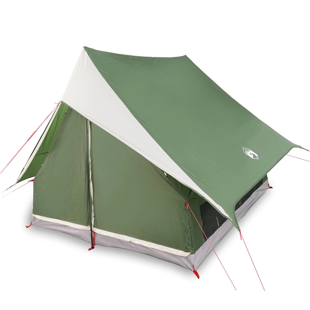 Tenda da Campeggio a Forma di A 3-Persone Verde Impermeabile