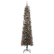 Albero di Natale Artificiale-Albero Natalizio con 300 LED Verde 210 cm 702043