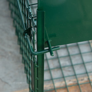 Gabbia Trappola per Animali Vivi Piccoli con Doppia Porta e Maniglia 80x25x30cm Verde Scuro