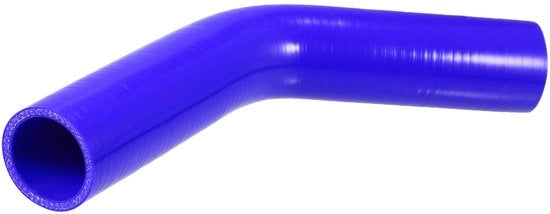 Silenzioso Slang a 45 Gradi di Curvatura - Connettori Universali - Diametro Interno 40mm - Lunghezza 150mm - Blu - Materiale Resistente - Slang di Raffreddamento