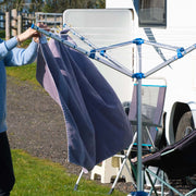 Stendibiancheria a ombrello mobile 16 m di fili 4 Bracci Stendino in alluminio alto 155 cm