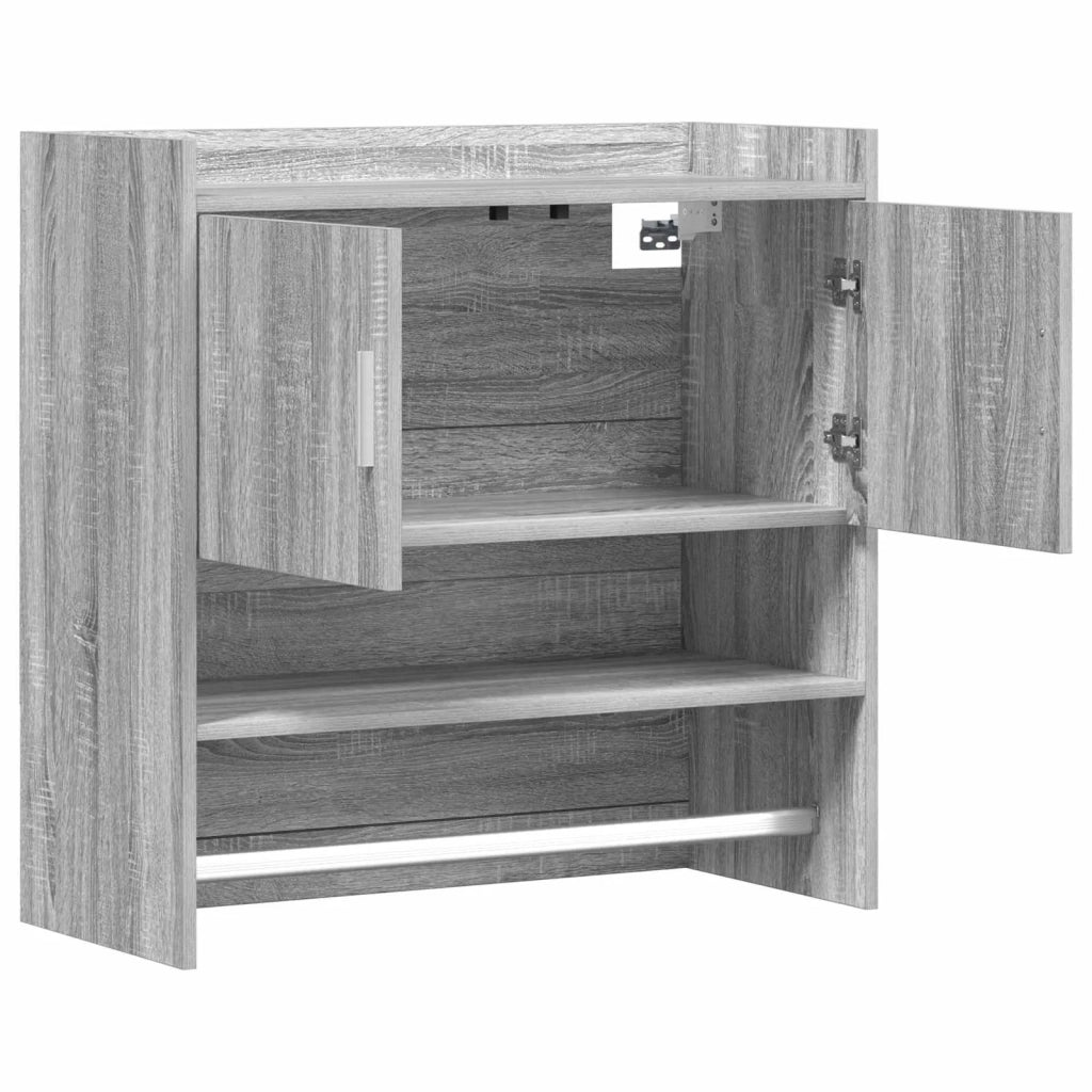 Scaffale da parete A parete Sonoma grigio 80 x 36 x 80 cm 8011384