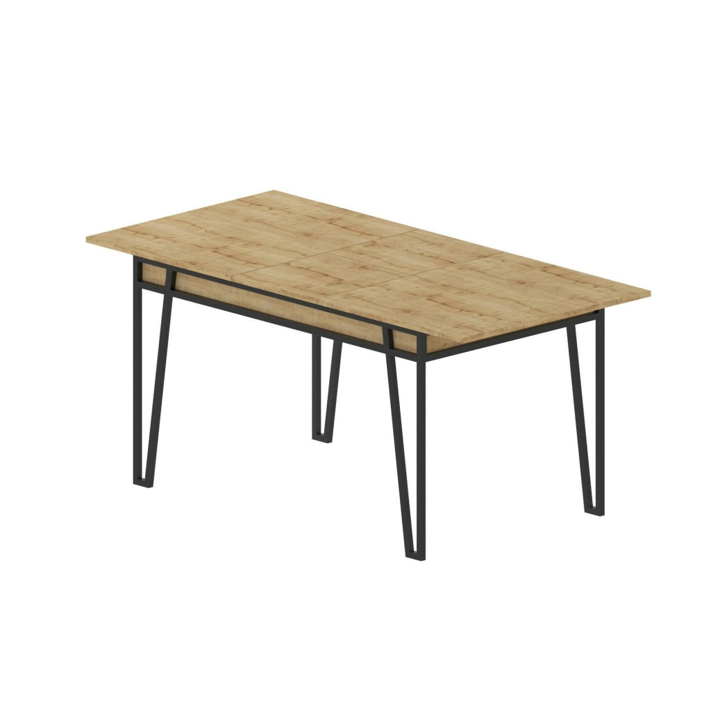 Terralba, Tavolo Allungabile 4 Posti, 80x170x76h cm Marrone Quercia