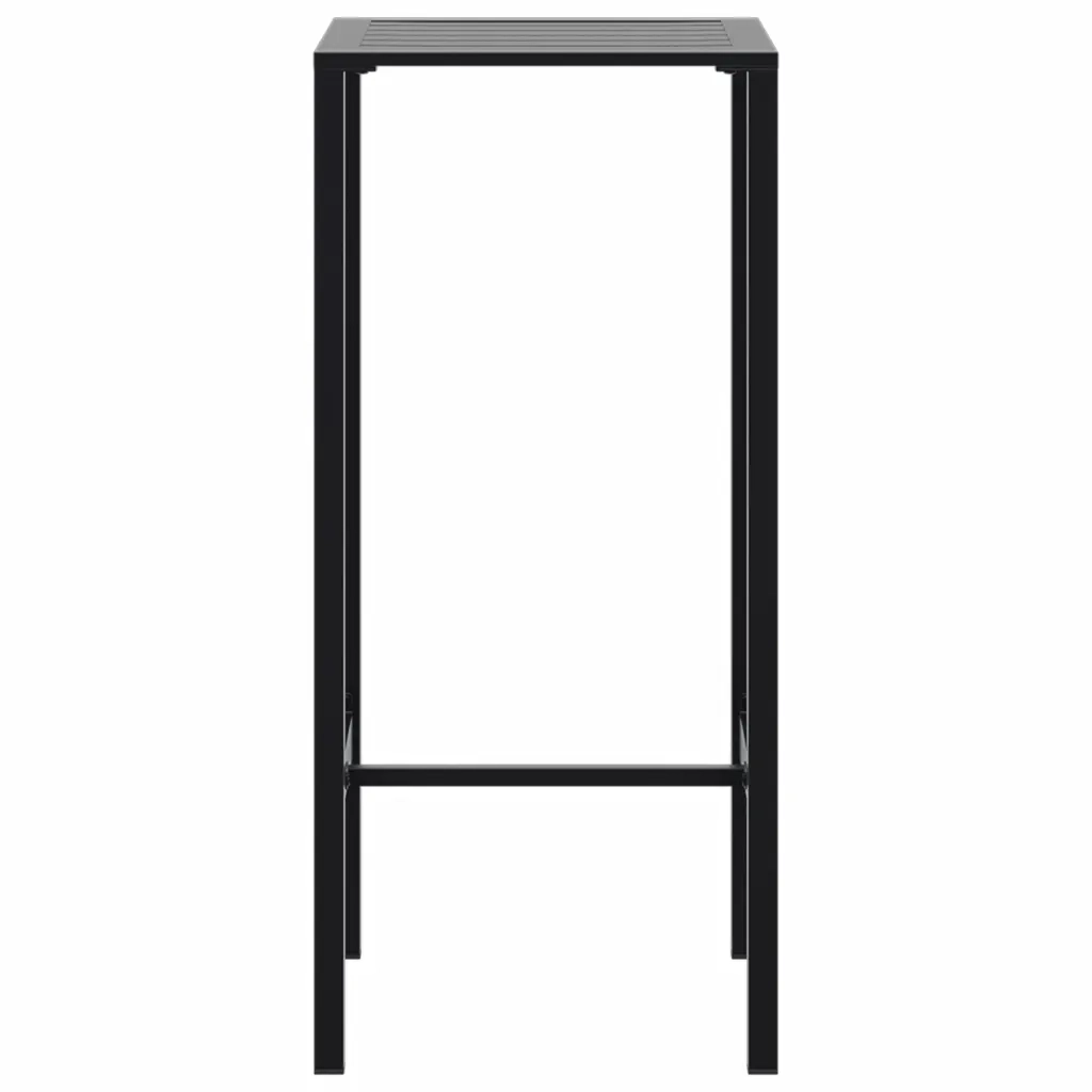 Tavolo da Bar Nero 50x50x110 cm in Acciaio Verniciato a Polvere 4009267