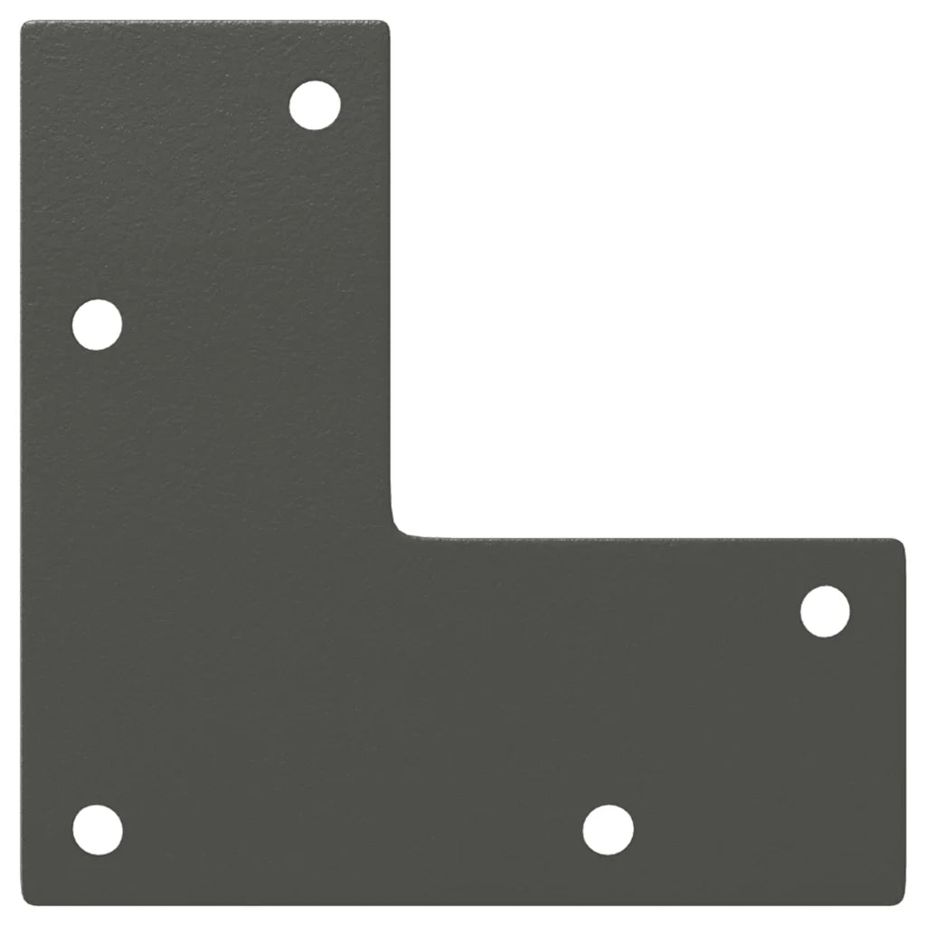 Gambe per Tavolo Consolle Forma Conica 4 pz Antracite 72-73 cm Acciaio 4012518
