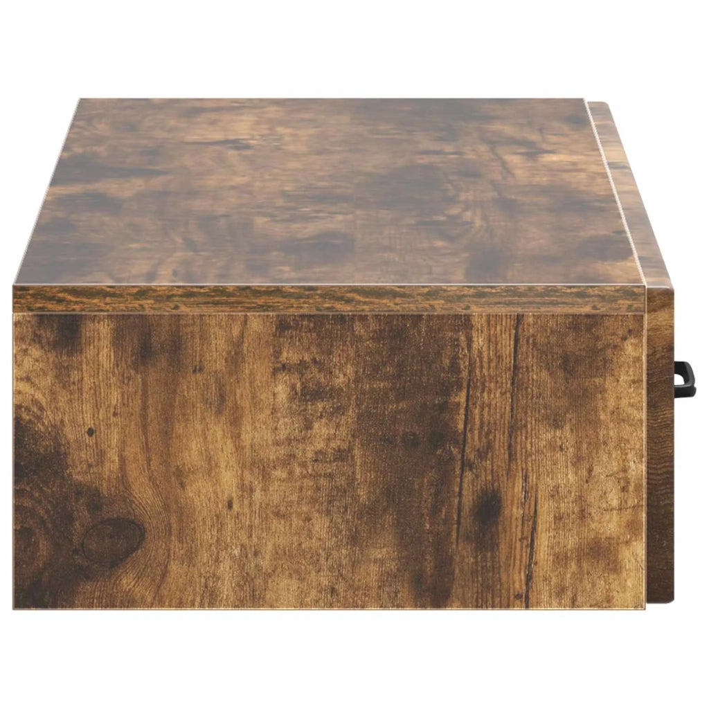 Tavolino da Parete Laterale Rovere Fumo 87,5 x 34,5 x 17 cm 899350