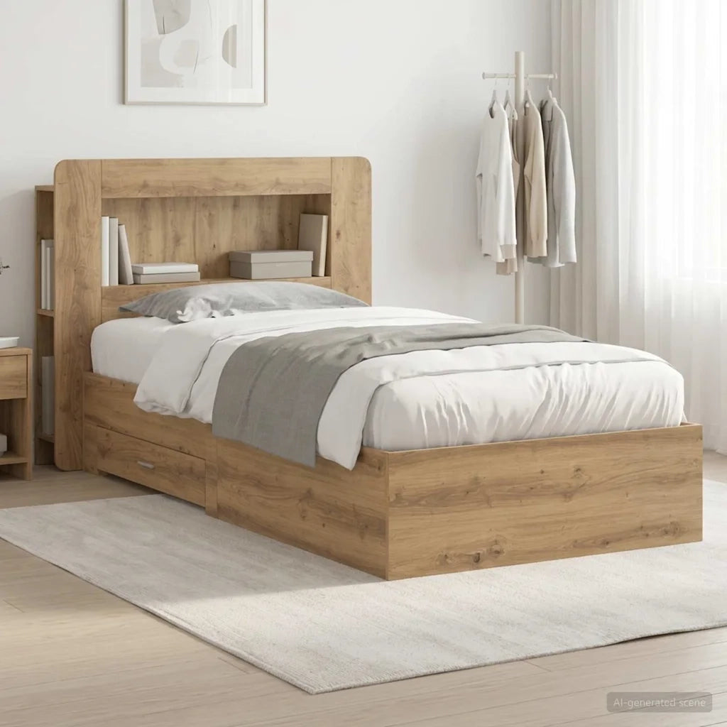 Telaio del letto con storage Rovere Artigianale 80 x 200 cm 3433807