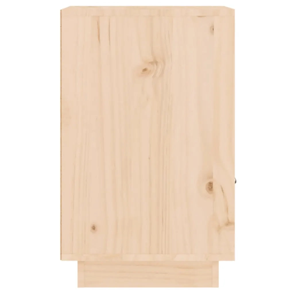 Comodino | Armadio da Notte | Mobiletto da notte 40x34x55 cm in Legno Massello di Pino