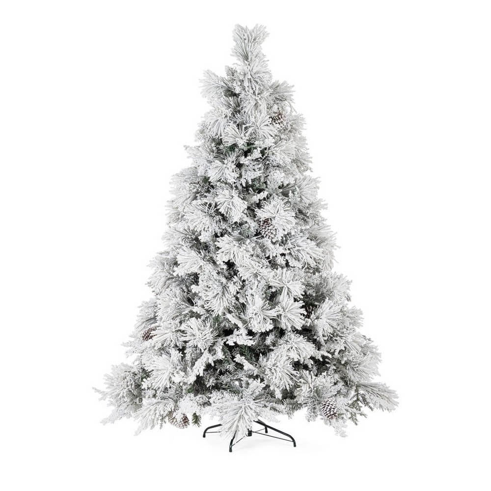 Albero di Natale Avezzano innevato H180 con 808 rami