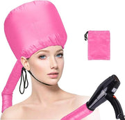 Capuchon Bonnet Versatil per Föhn - Utilizzo Senza Mani - Trattamento in Profondità - Tutte le Tipologie di Capelli - Rosso Chiaro