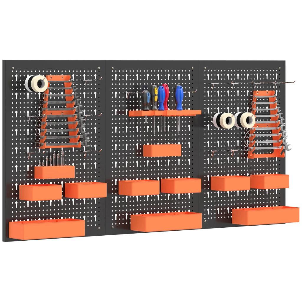 Organizador de Herramientas de Pared ¨C zephmum ¨C 120x60 cm Nero e Arancione