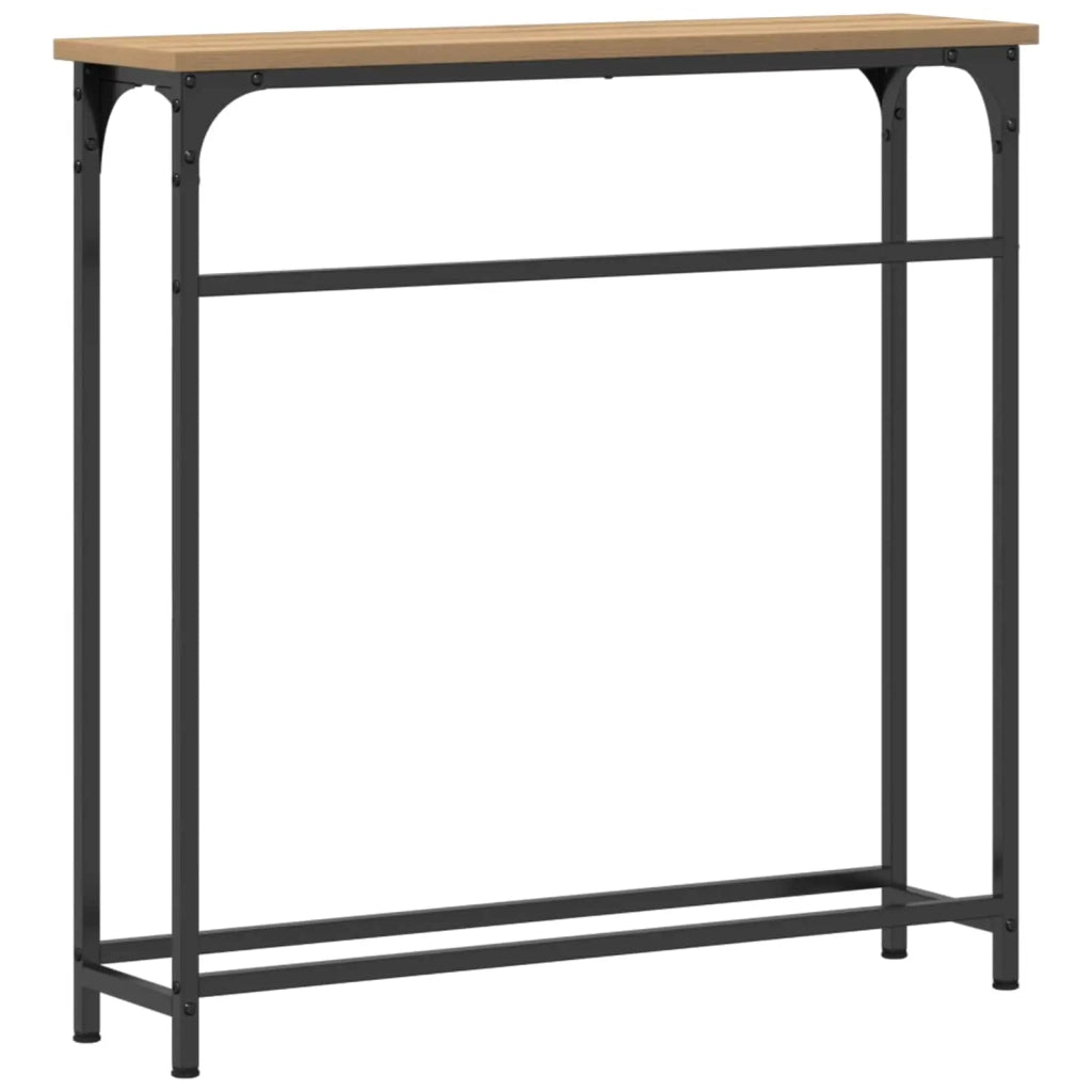 Tavolo consolle Rovere artigianale 75 x 19,5 x 75 cm 863504