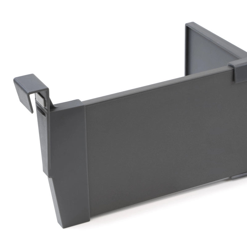 Cassetto esterno Vertex con regolazione 3D altezza 93mm, 40kg, profondità 350mm, Acciaio, Verniciato bianco