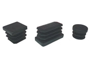 200pz puntali alettati tondi 30 mm plastica nero cod:ferx.12513
