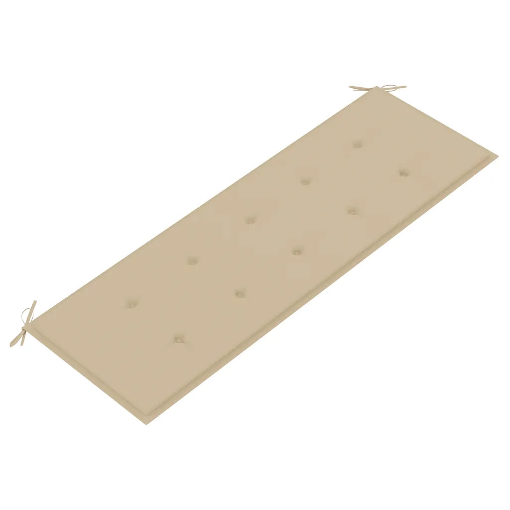 Panchina da Giardino 3 Posti e Cuscino 150cm Massello Eucalipto 3060999