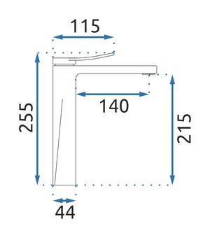 Rubinetto Da Lavabo Rea Soul Chrom High