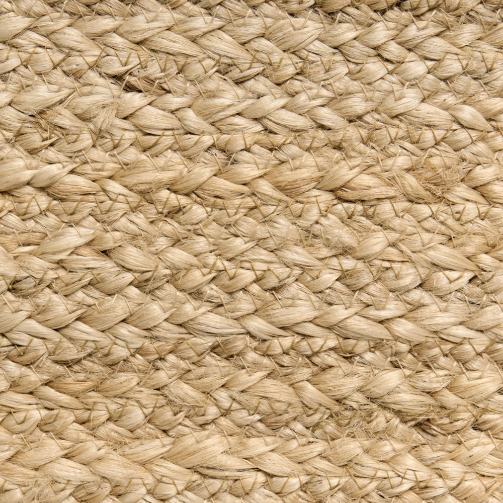 Pouf in juta naturale beige 45 x 45 cm pouf imbottitura in EPS maniglie accessorio boho