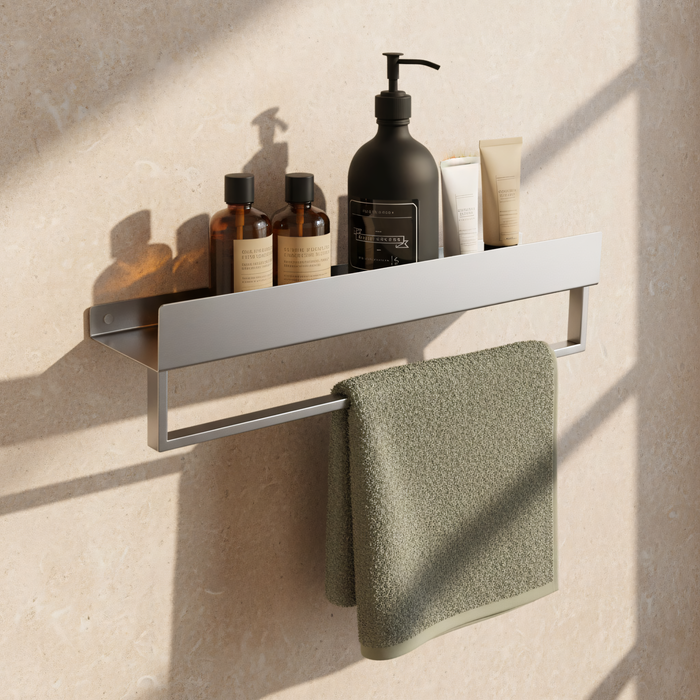 Mensola Da Bagno Sf01 45cm Steel Brush