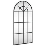 Specchio da Parete | Specchio decorativo Nero 40x80 cm Arco in Ferro