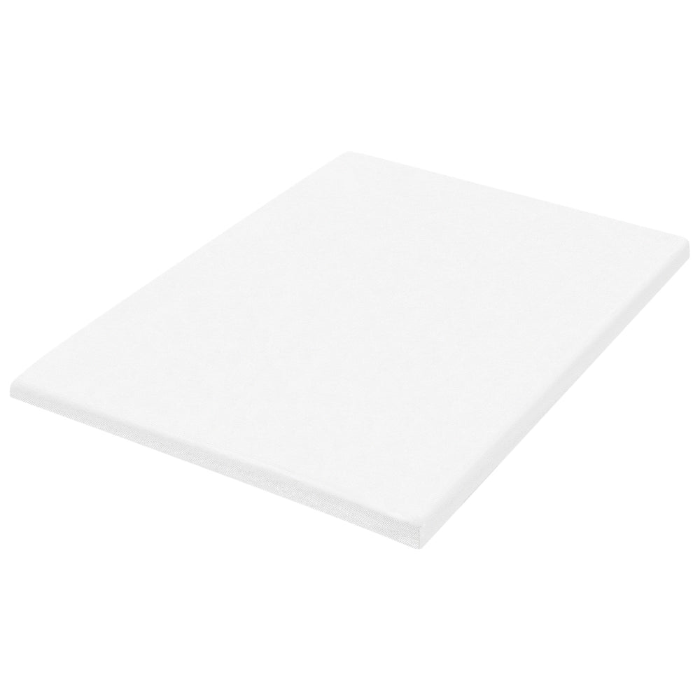 Coprimaterasso in schiuma bianca 120 x 200 cm morbido comfort