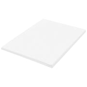 Coprimaterasso in schiuma bianca 120 x 200 cm morbido comfort