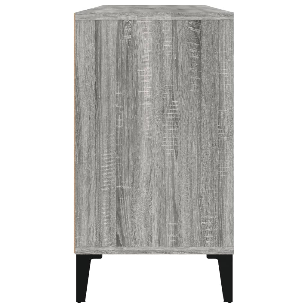 Mobile sottolavabo da bagno 80 x 33 x 60 cm in legno ingegnerizzato grigio 02_0006852