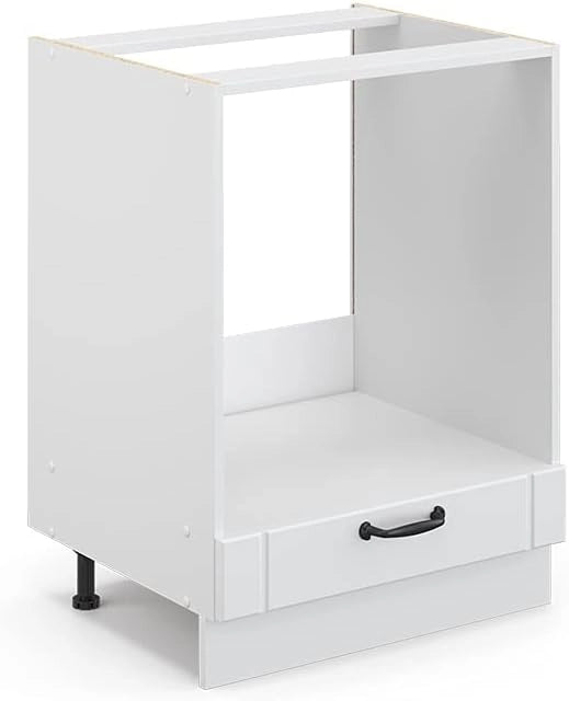 Mobile per forno da incasso Fame-Line, Bianco casa di campagna, 60 cm senza piano di lavoro, per la combinazione con altri moduli della serie Fame-Line