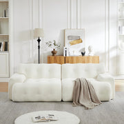 Divano 2 Posti Cloud con Braccioli Larghi ¨C Xylo ¨C Beige, Tessuto, Trapuntato