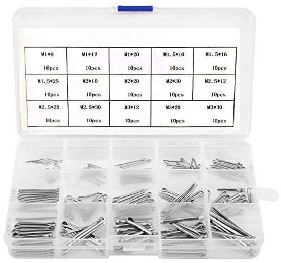 Set di Spigoli in Acciaio Inossidabile da 150 Unità - Assortimento M1-M3 - Spigoli Elastici - Per Auto - Utilizzo Duraturo - Spigoli di Raccordo