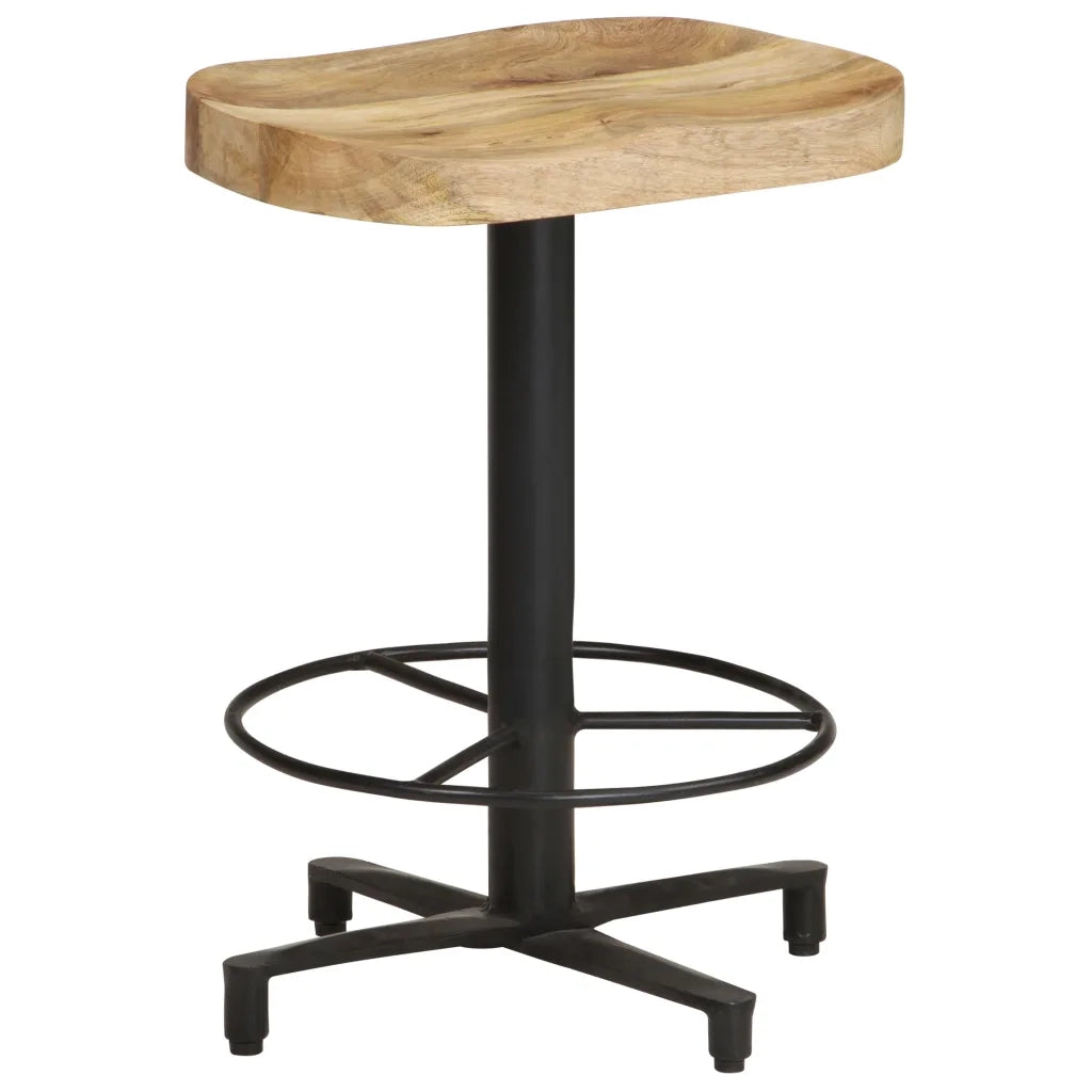 Sgabelli da Bar 2 pz 52 cm in Legno Massello di Mango cod mxl 64077