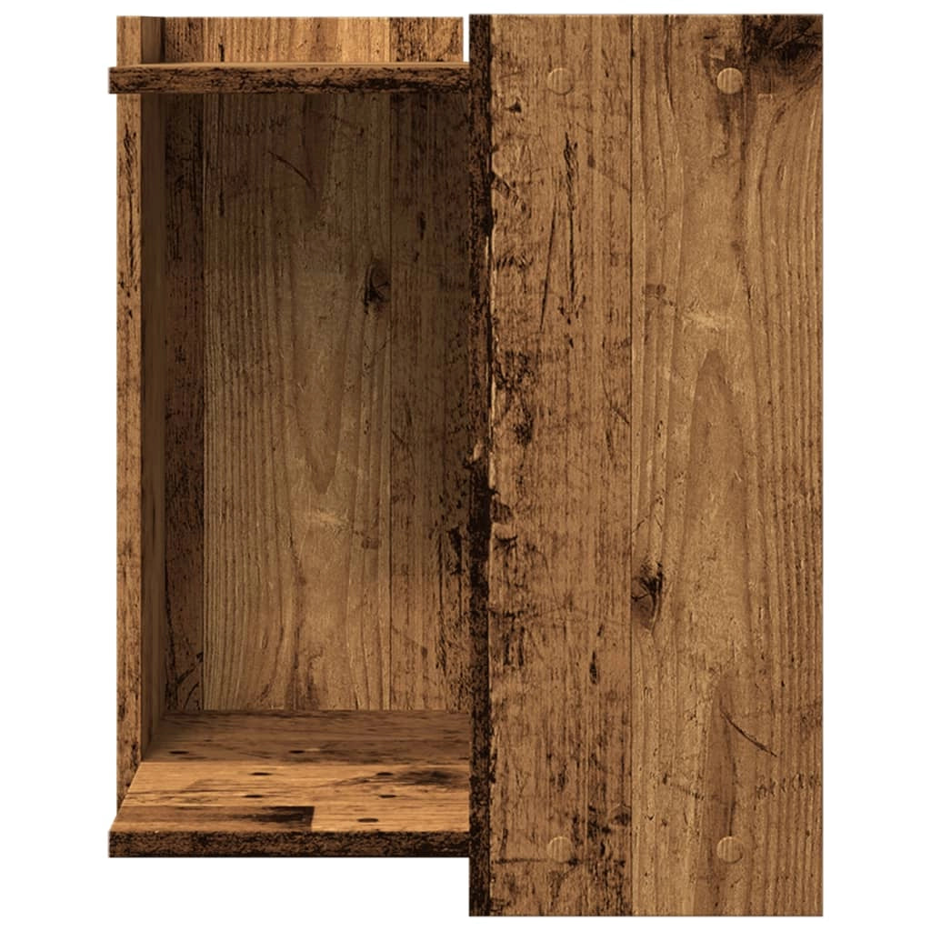 Mobiletto per lettiera per gatti legno invecchiato legno ingegnerizzato marrone 02_0043343