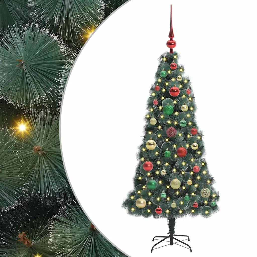 Albero di Natale artificiale preilluminato con set di palline 3396149
