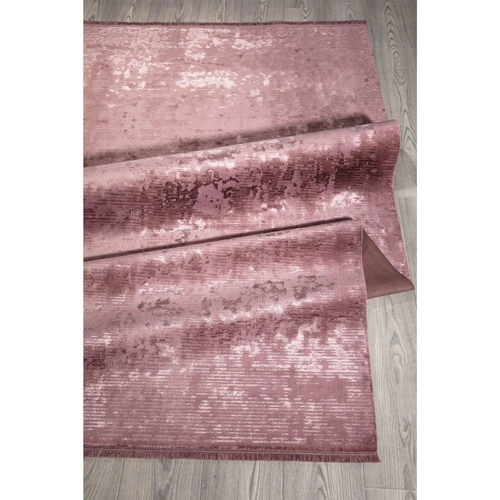 Tappeto antiscivolo vintage bambù 120x180 colore rosa