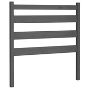 Testiera | Testata per Letto Grigia 96x4x100 cm in Legno Massello di Pino