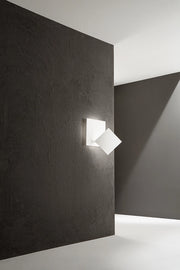 Applique a parete LED orientabile Bianco opaco, 35W, 3000K, Luce calda, Metallo e Alluminio, design moderno per interni, 48x32 cm - Perenz