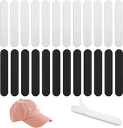 24 pezzi di attacco per cappello - riduzione di diametro 5 mm - adesivo per riduzione di capelli - nastro per capelli - per uomini e donne.