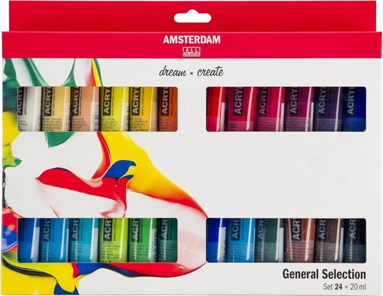 Set di Acquaragia Standard per Principianti - Set di Mescolamento di Colori - 24 pezzi - 20 ml