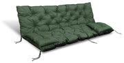AIO FACTORY Set di cuscini da giardino 180x60x50 cm impermeabile verde