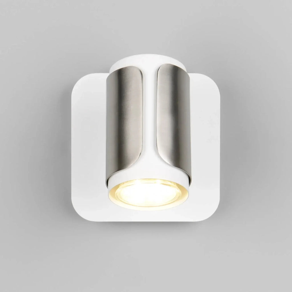 LÚZETE - FARETTO DA PARETE/SOFFITTO GU10 METALLO NICKEL OPACO GIADA