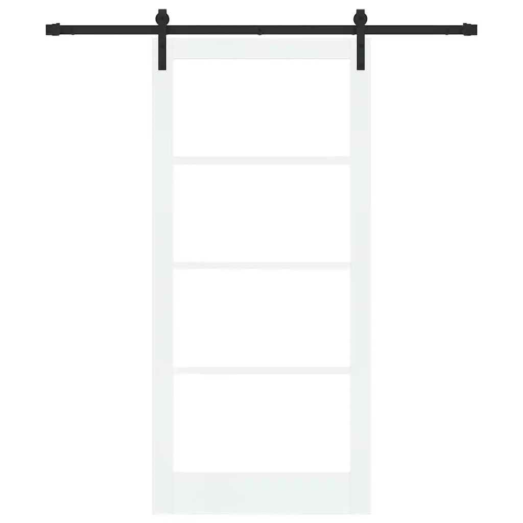Porta scorrevole ORKDAL Bianco e Nero 93 x 202 cm 3331840