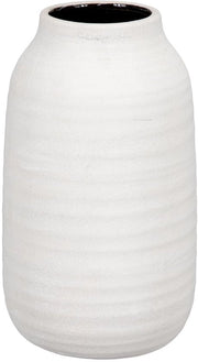 Vaso decorativo di ceramica in stile shabby chic antico per fiori, altezza x diametro: 24,0 x 14,0 cm