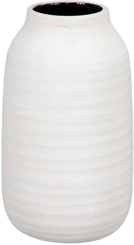 Vaso decorativo di ceramica in stile shabby chic antico per fiori, altezza x diametro: 24,0 x 14,0 cm