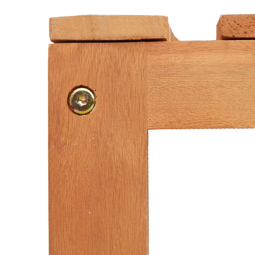 Panchina da Esterno Mezzo Cerchio 160 cm Legno Massello di Eucalipto