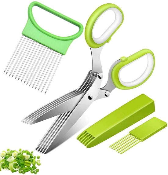 Scaletta da cucina con impugnatura antiscivolo - Scaletta multifunzionale - Inclusa spazzola per pulizia - Adatta per mancini e mancini - Ideale regalo per cuochi - In acciaio inossidabile